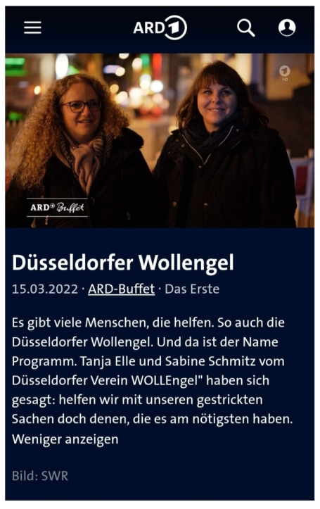 Read more about the article WOLLEngel bei ARD Buffet